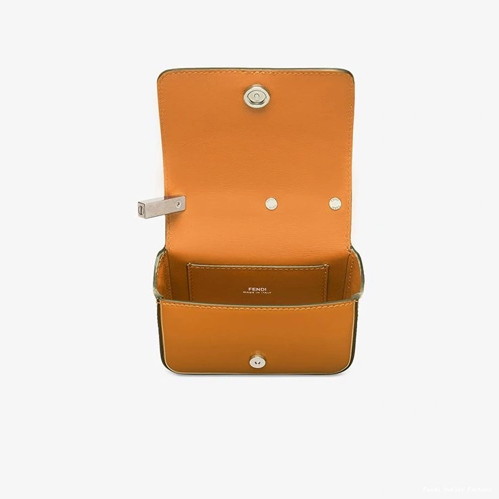 Affordable HOT F Brown In Calf Leather Bag Nano Fendi 0715